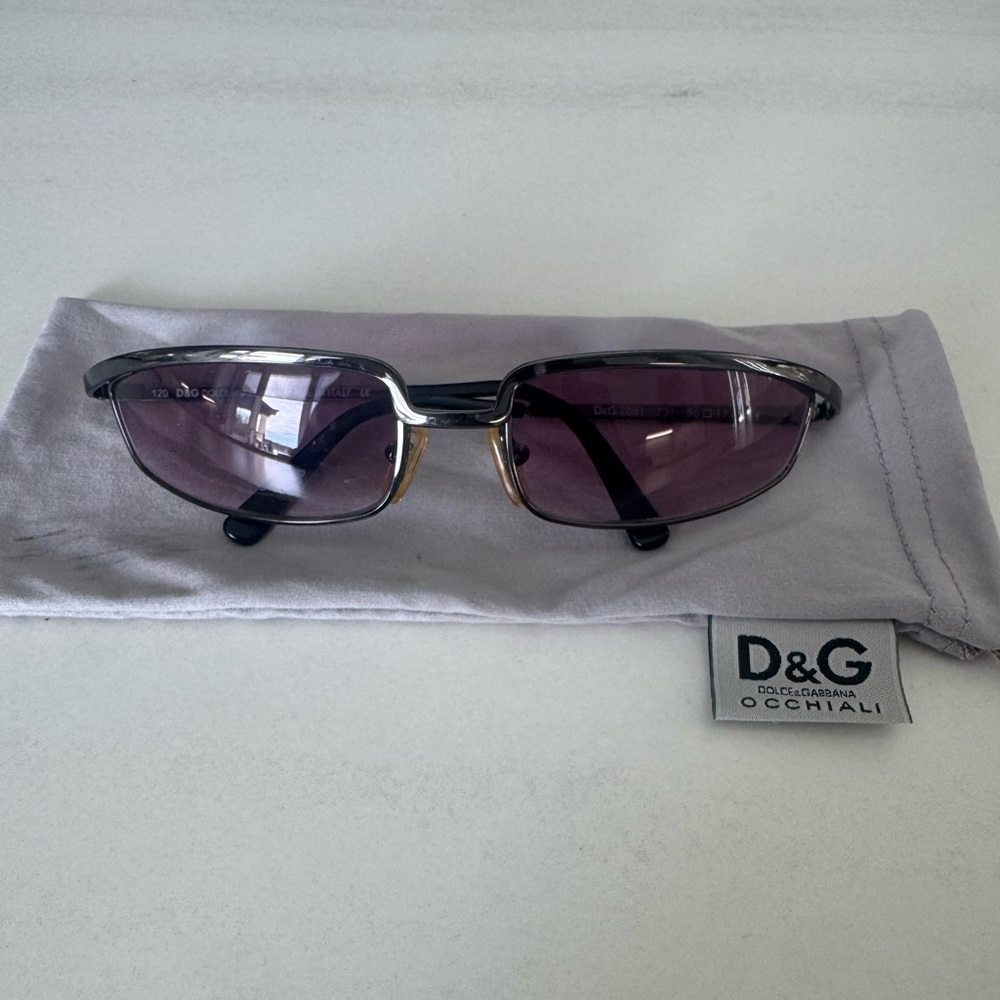 D&G gun metal sunglasses- preowned